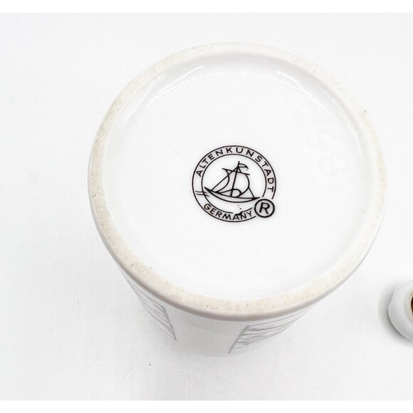 Vintage Bottle Flask Stade Germany Decanter Altenkunstadt EMPTY 6.25"  *READ - Picture 10 of 11